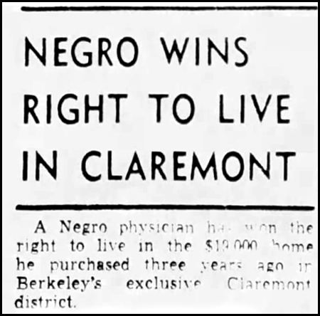 Oakland Tribune article 1948