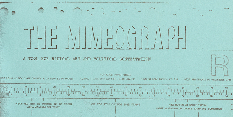 The Mimeograph book