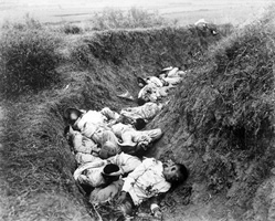 Filipino casualties on the first day of Philippine-American War. 
